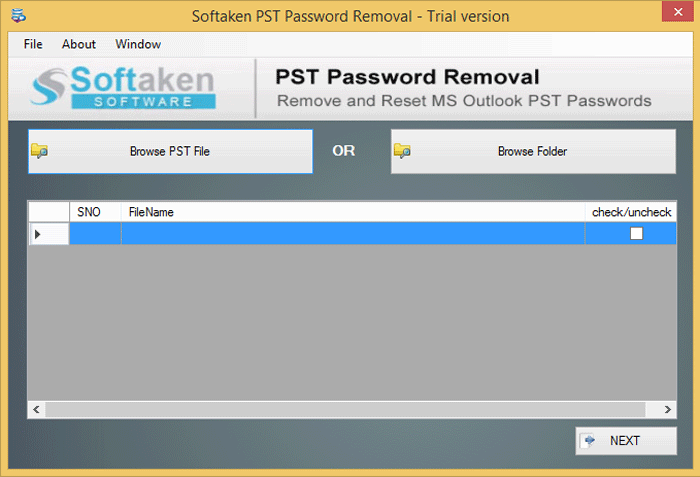 PST Password Removal