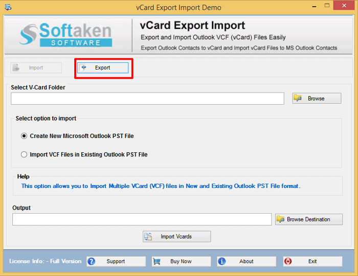 vCard Export