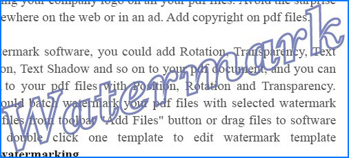 PDF Watermark