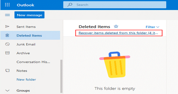 recover deleted outlook folders